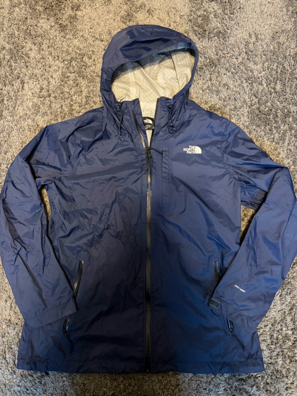 The North Face Navy Hooded Shell Jacket